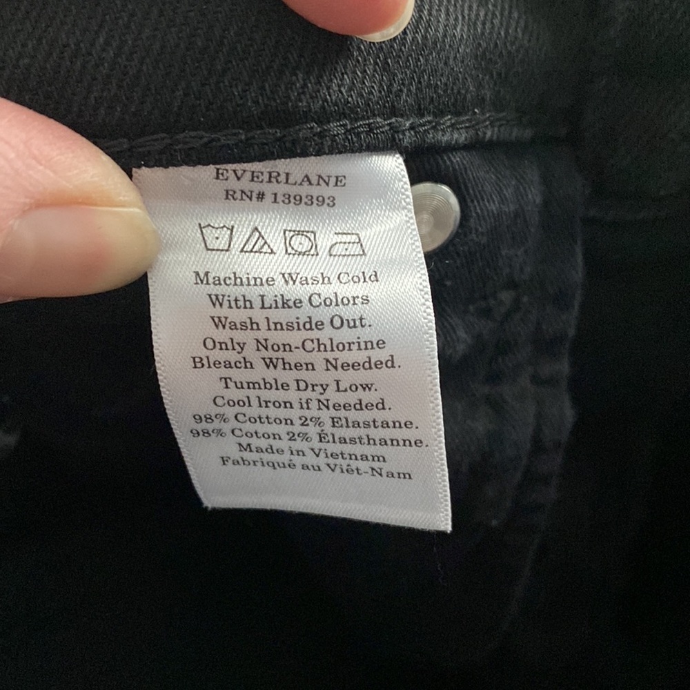 Everlane Black Straight Ankle Jeans EUC - Picture 8 of 10